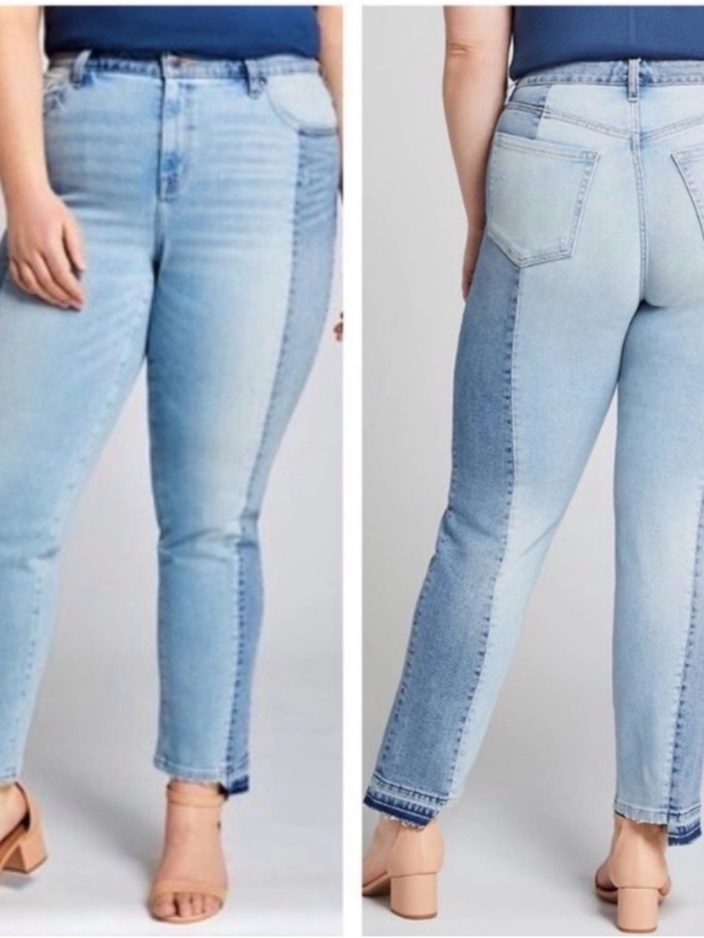 NWT Lane Bryant Two-Tone High-Rise Women’s Jeans Sz. 24